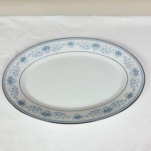 Noritake Blue Hill 14" Oval Serving Platter Fine China 2482 Vintage